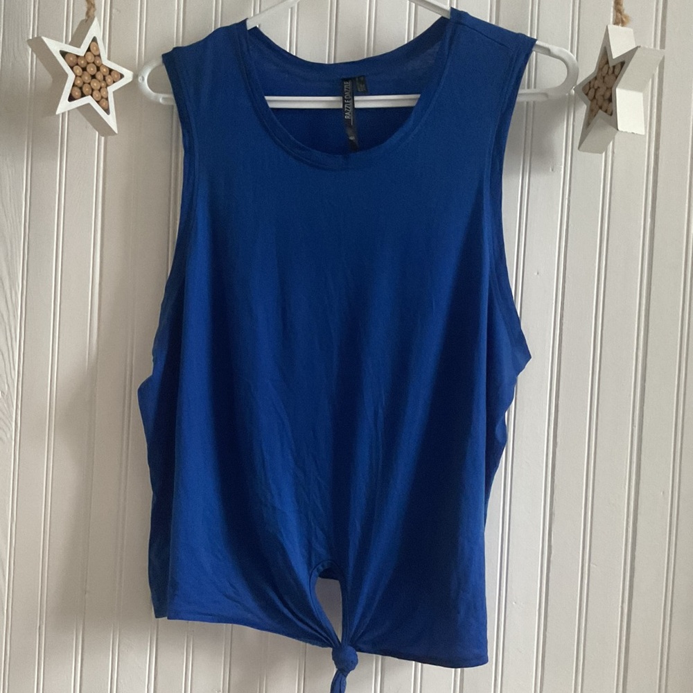 🐿️Vibrant Blue Muscle Tee